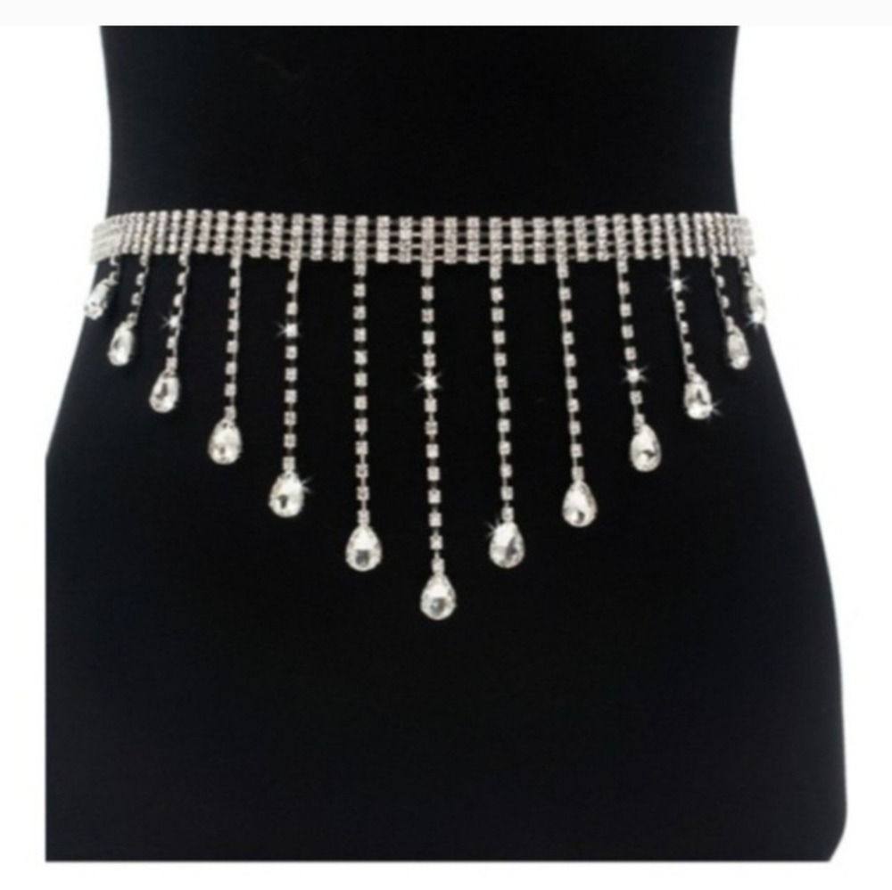 💗Gold Rhinestone Chain Belt! - Picture 3 of 5